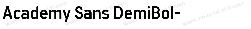Academy Sans DemiBol字体转换